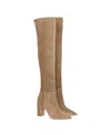 Shop Gianvito Rossi Women's Piper On-the-knee 85 Boots In Brown