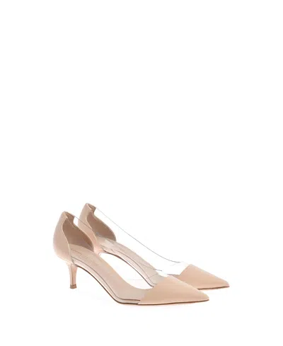 Gianvito Rossi Women's Plexi 55 Pumps In Light Neutral
