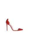 Gianvito Rossi Plexi Pumps In Red