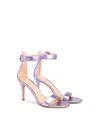 Gianvito Rossi Women's Portofino 85 Sandals In Purple Leather
