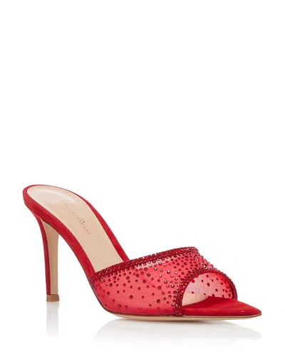 Gianvito Rossi Women's Rania 85 Mules - Exclusive In Red