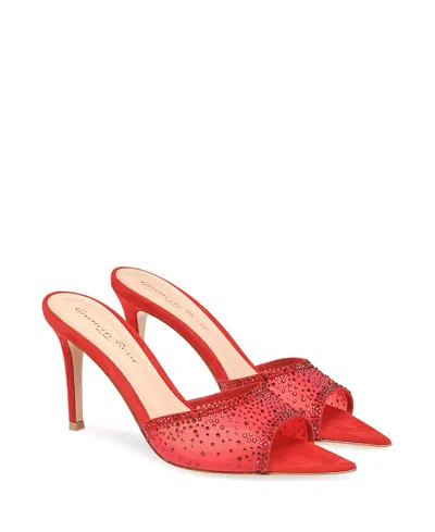 Gianvito Rossi Women's Rania Mule 85 Sandals In Red