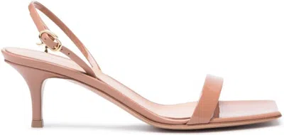 Gianvito Rossi Ribbon 65mm Leather Sandals In Pistacchio