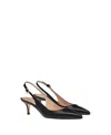 Gianvito Rossi Women's Ribbon Sling Pump In Black