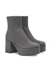 Gianvito Rossi Sally Platform Boots In Gray