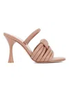 Gianvito Rossi Ottavia 95 Knotted Leather Slingback Sandals In Nude & Neutrals