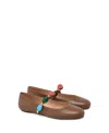 Gianvito Rossi Shanti Embellished Leather Mary Jane Ballet Flats In Multi