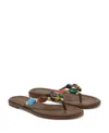 Gianvito Rossi Women's Shanti Thong 05 Flats In Brown Leather