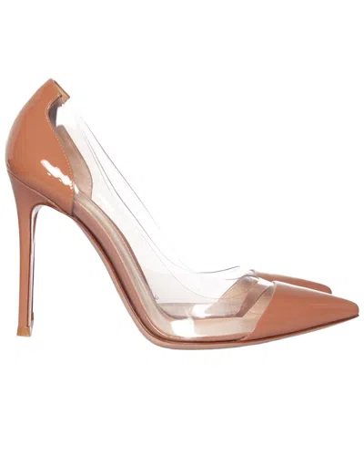 Pre-owned Gianvito Rossi Women's Sheep Leather Plexi Pump (authentic Pre-loved)