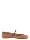 Gianvito Rossi Carla Raffia Ballet Flats