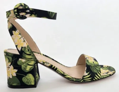 Pre-owned Gianvito Rossi Women Shoes Size 37 Sandals Floral Framout In Green