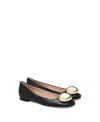 Gianvito Rossi Women's Sphera 05 Round Toe Flats In Black