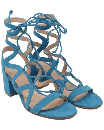 Pre-owned Gianvito Rossi Women's Suede Artemis Wrap Sandal (authentic Pre-loved)