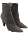 Gianvito Rossi Women's Suede Pointed Toe Ankle Boot (authentic Pre-loved) In Gray
