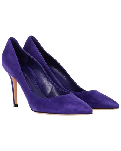 Gianvito Rossi Women's Suede Pointed Toe Pump (authentic Pre-loved)