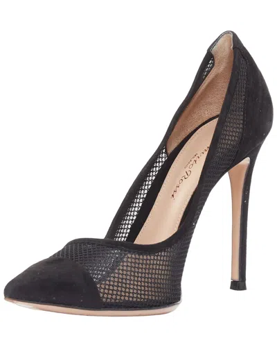 Pre-owned Gianvito Rossi Women's Synthetic Fishnet Pointy Pump (authentic Pre-loved)