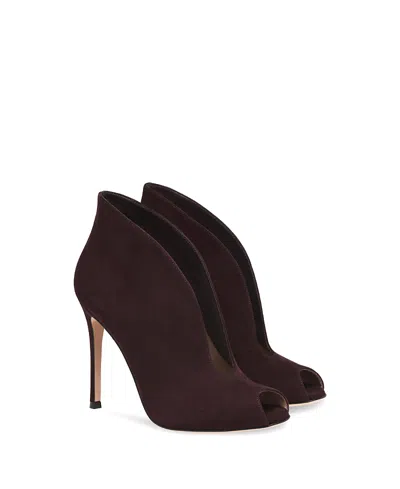 Gianvito Rossi Women's Vamp Booties In Red