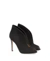 Gianvito Rossi Black Logo Open-toed High Heels In Black