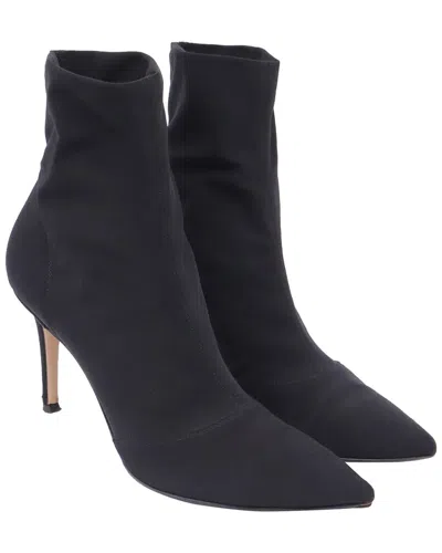 Pre-owned Gianvito Rossi Women's Viscose Osaka Stretch Bootie (authentic Pre-loved) In Black