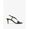 Gianvito Rossi Womens Larisse 70 Satin Heeled Sandals Black Eur 40 / 7 Uk In Black