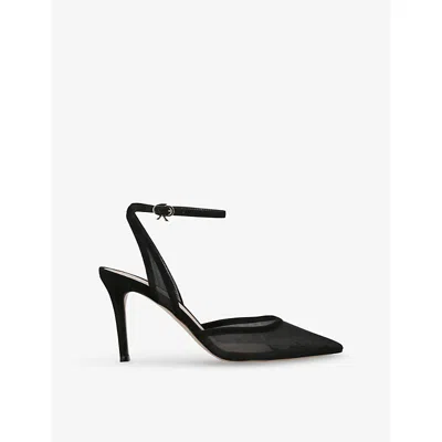 GIANVITO ROSSI WOMENS GIANVITO ROSSI POINTED-TOE 80 MESH PUMPS