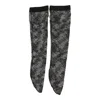 Gianvito Rossi Lace-patterned Socks In Black