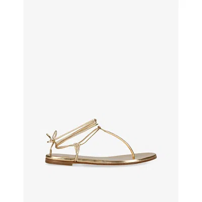Gianvito Rossi Womens  Gwyneth Leather Sandals