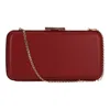 Gianvito Rossi Chain-strap Leather Clutch