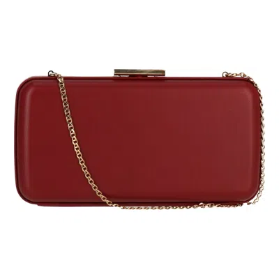 Gianvito Rossi Womens Burgundy Clutch