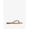 Gianvito Rossi Suede Calypso Sandals In Brown