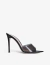 Gianvito Rossi 105mm Elle Pvc Mules In Black