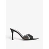 Gianvito Rossi Elle 85 Pointed Toe Mules In Black