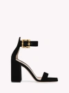 Gianvito Rossi 95mm Wondy Suede High Heel Sandals In Black