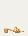 Gianvito Rossi 55mm Metallic Mules In Mekong