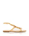 GIANVITO ROSSI WOVEN LEATHER SANDALS WITH ROUND OPEN TOE DESIGN