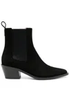 Gianvito Rossi Wylie Suede Western Chelsea Booties