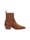 Gianvito Rossi Wylie Suede Ankle Boots In Brown