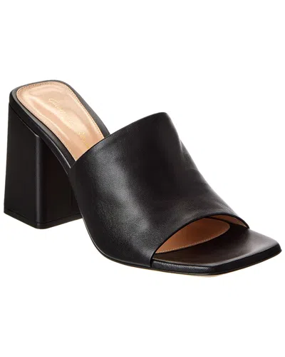Gianvito Rossi Wynn 85 Leather Sandal In Black
