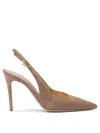 Gianvito Rossi Pointed High-heeled Sandals In Brown