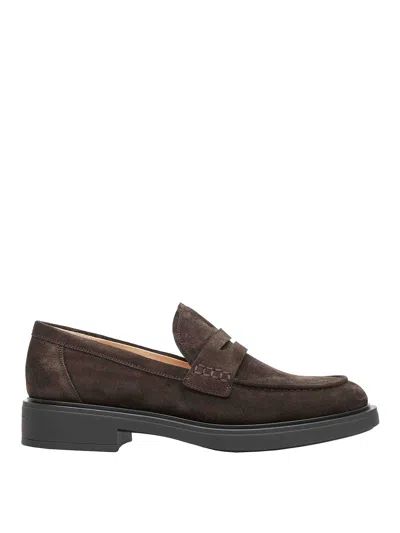 GIANVITO ROSSI ZAPATILLAS - MARRÓN