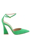 Gianvito Rossi Riccam Pointed-toe 90mm Pumps In Green