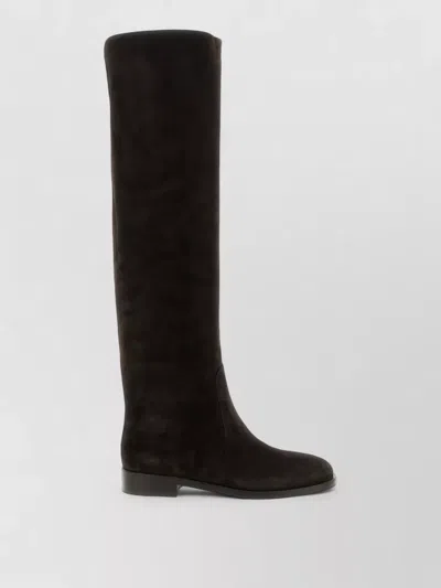 Gianvito Rossi Zayne Flat Sole Over The Knee Boots In Black