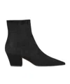 Gianvito Rossi Camoscio 90 Suede Ankle Boots In Black