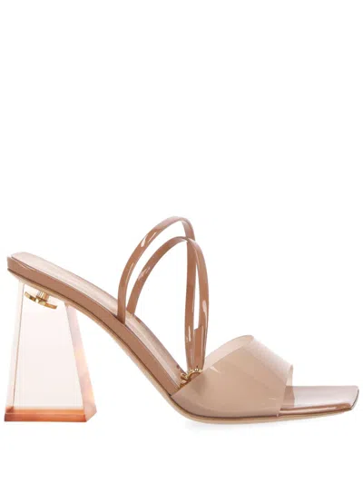 Gianvito Rossi 85mm Square-toe Sandals In Nude & Neutrals