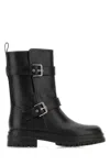 Gianvito Rossi Black Leather Biker Boots