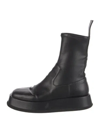 Pre-owned Gia/rhw Leather Boots In Black