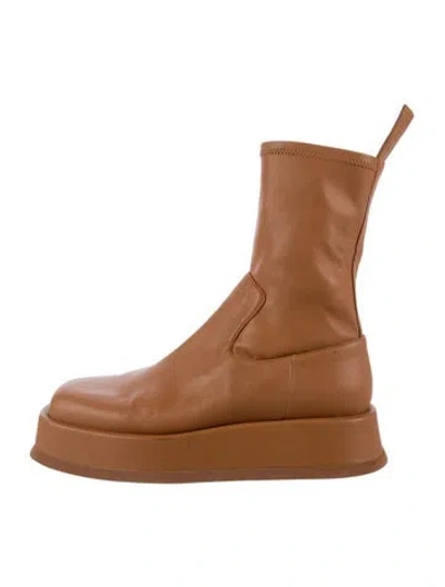 Pre-owned Gia/rhw Leather Boots In Brown