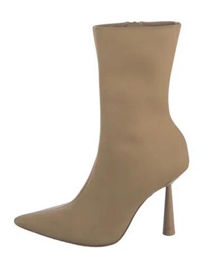 Pre-owned Gia/rhw Leather Boots In Neutrals