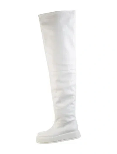 Pre-owned Gia/rhw Leather Boots In White