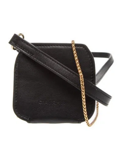 Pre-owned Gia/rhw Leather Crossbody Bag In Black